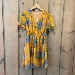 Madewell Yellow Flower Dress